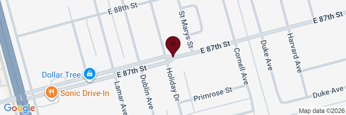 Map showing facility locations